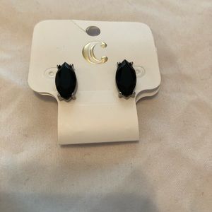 Black Stud Earrings
